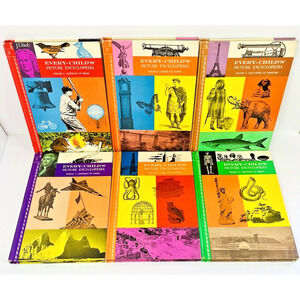 Every Child's Picture Encyclopedia Lot of 6 Books Vintage Volumes 2 3 5 7 11 14